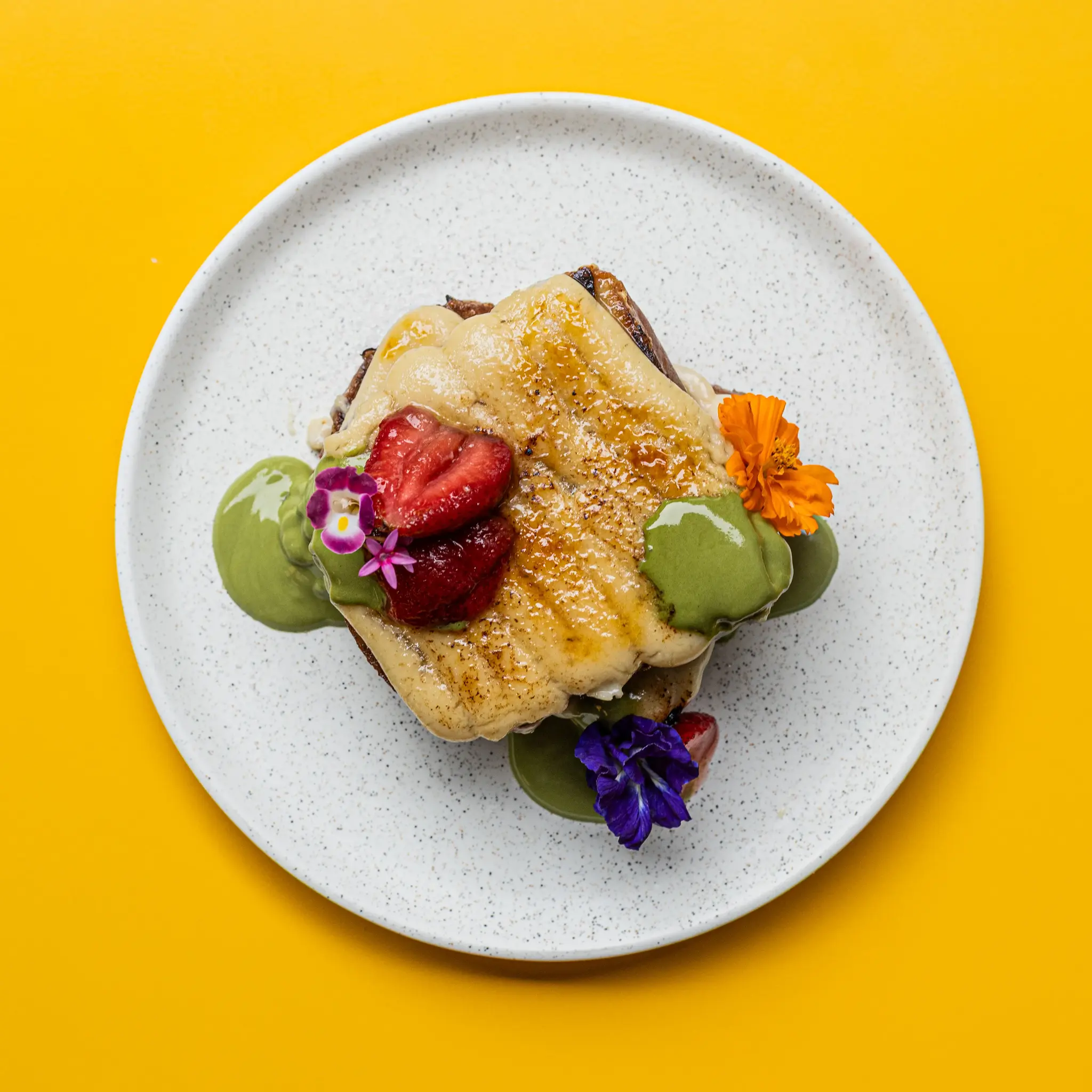 Strawberry Matcha French Toast